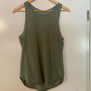 Lululemon light green athletic/yoga top